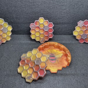 Honey-comb Coaster Set