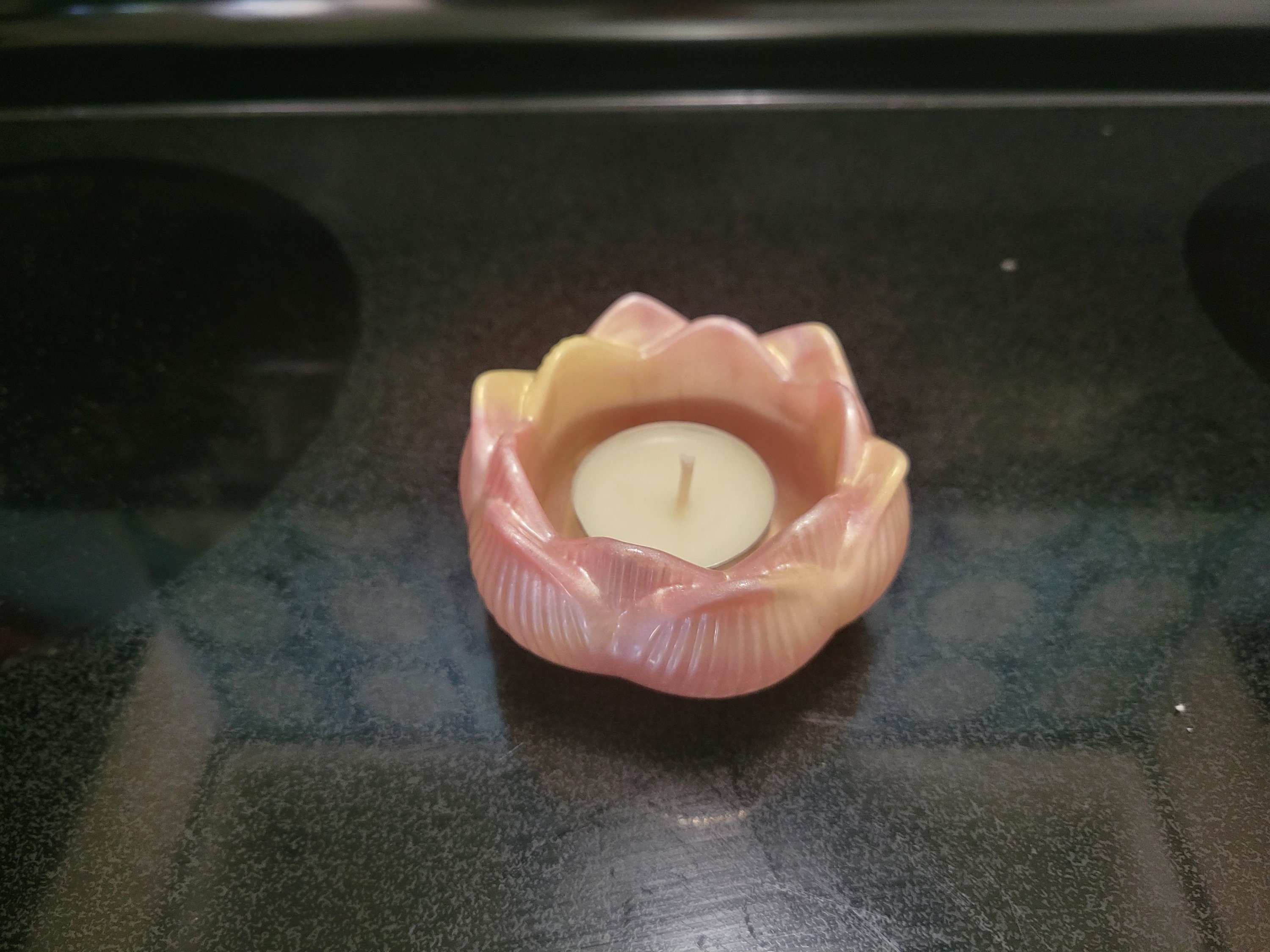 BRASS LOTUS TEALIGHT HOLDER