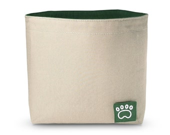Large fabric storage bin with clipart label - Custom storage basket for organising home