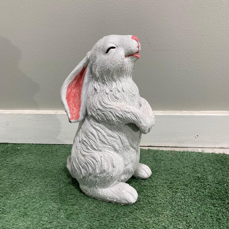 Rabbit Garden Statue - Etsy