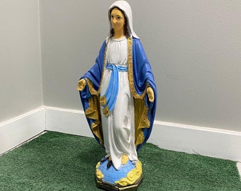 20" Concrete Virgin Mary Statue, Outdoor Statues finest stone finish, Home decor, Christmas gifts, Mother's Day gifts, all occasions gift