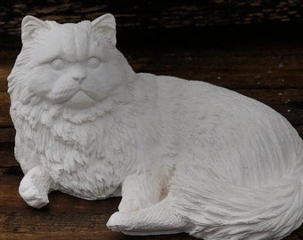 HANDMADE Persian Cat Statue, finest stone finish, Christmas gifts, Mother's Day gifts, birthdays gifts, all occasions gift