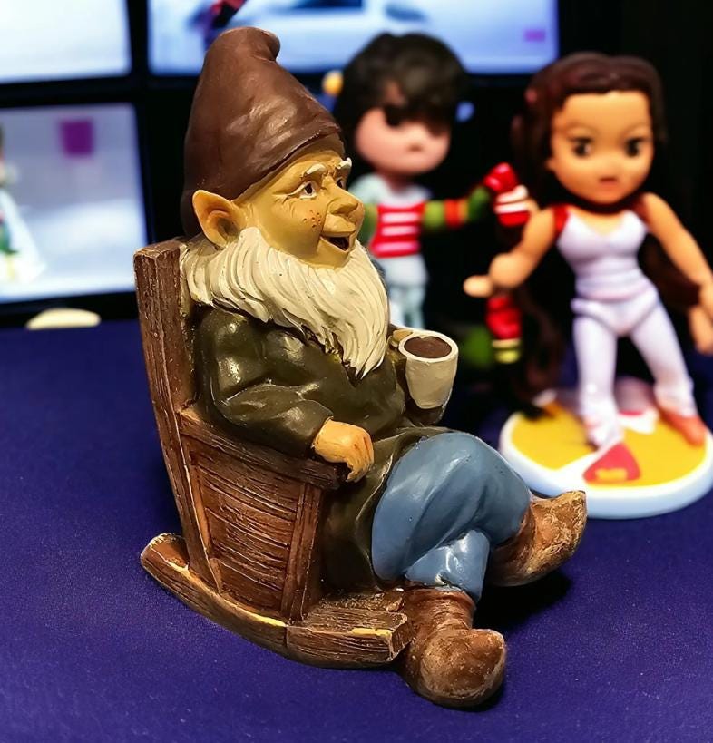 Grandpa Gnome –  Relaxing Garden Statue, Funny Outdoor Gift for Dad & Grandpa photo 5