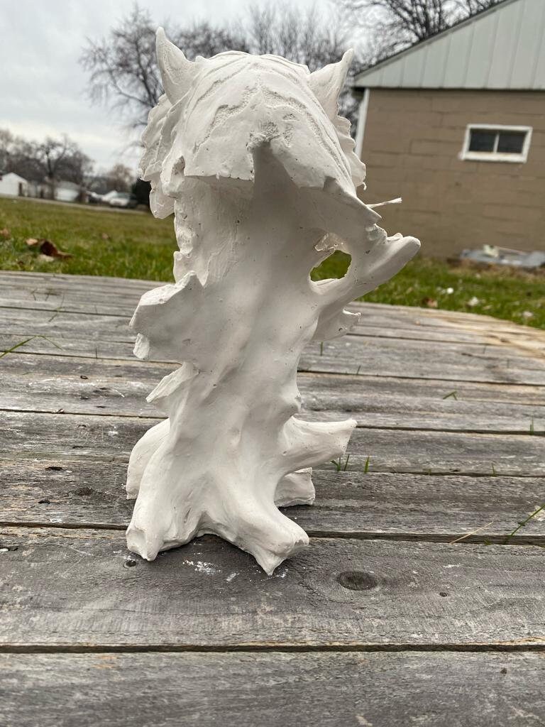 Concrete Tiger Head Sculpture, Finest Stone Finish, Home Decor photo 4