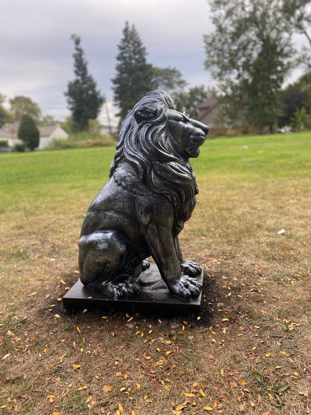 42 Massive Handmade Lifesize Lion Statue CONCRETE LION Etsy