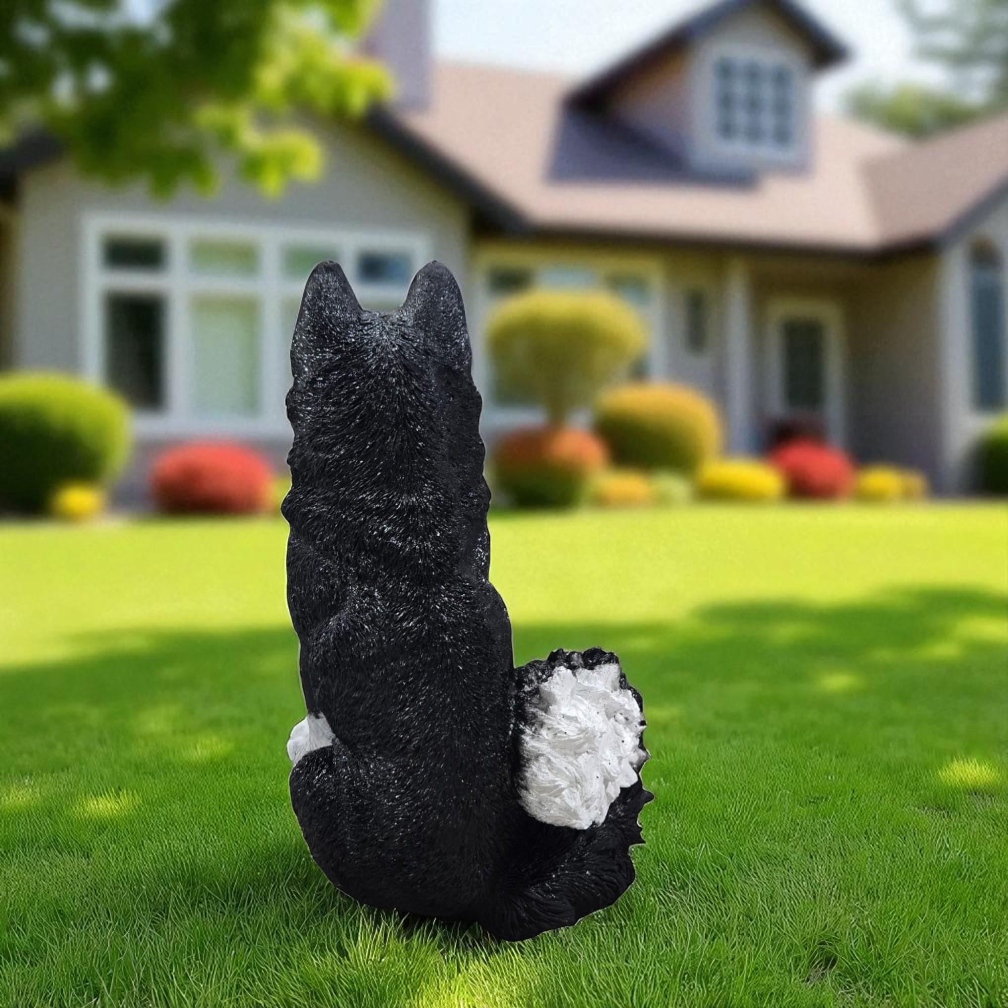 Life-size Upright Husky Puppy  handmade to make your garden or home look more beautiful Dog garden statue Pet memorial Husky lover gift photo 10