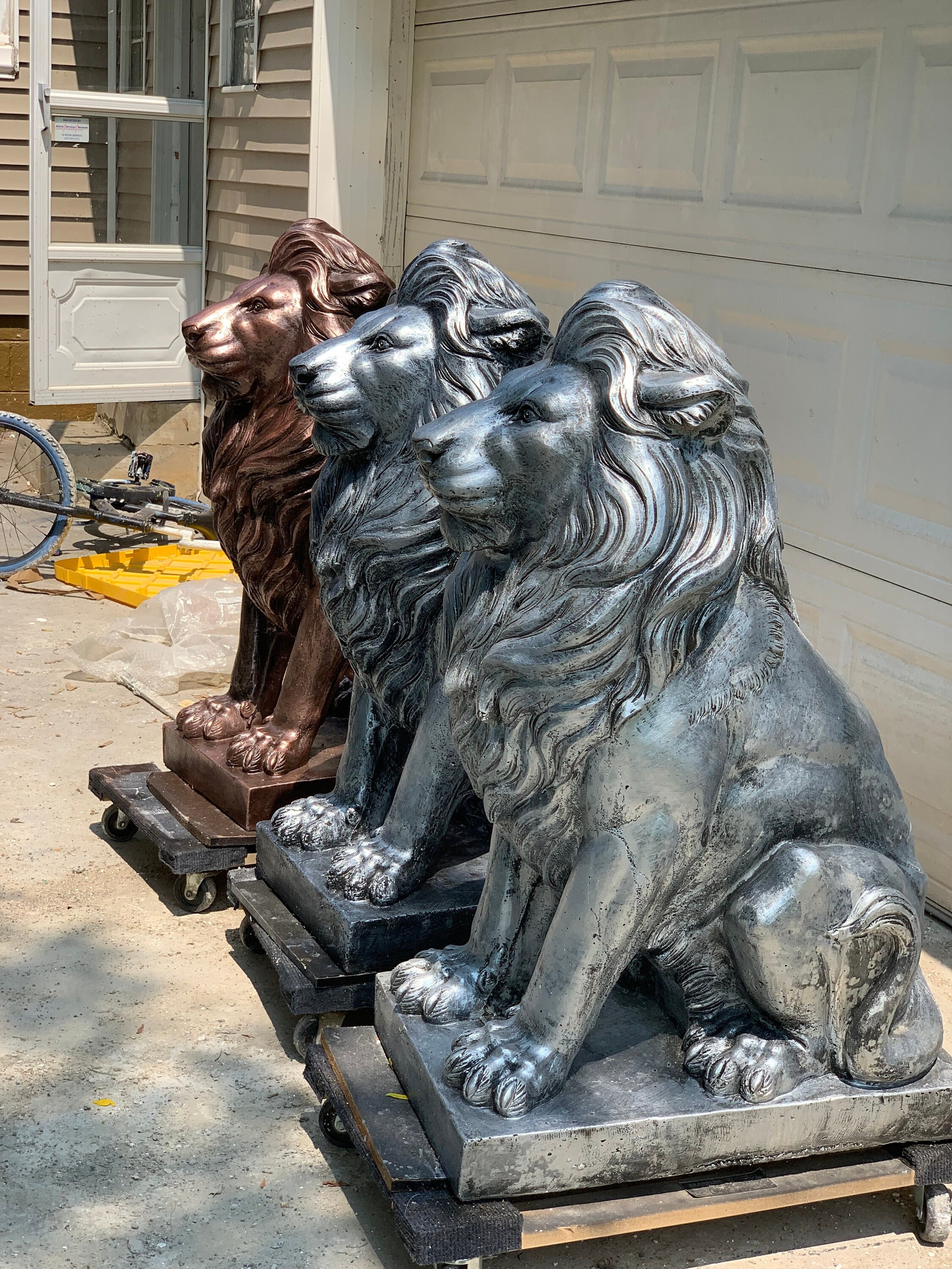 42 Massive Handmade Lifesize Lion Statue CONCRETE LION Etsy