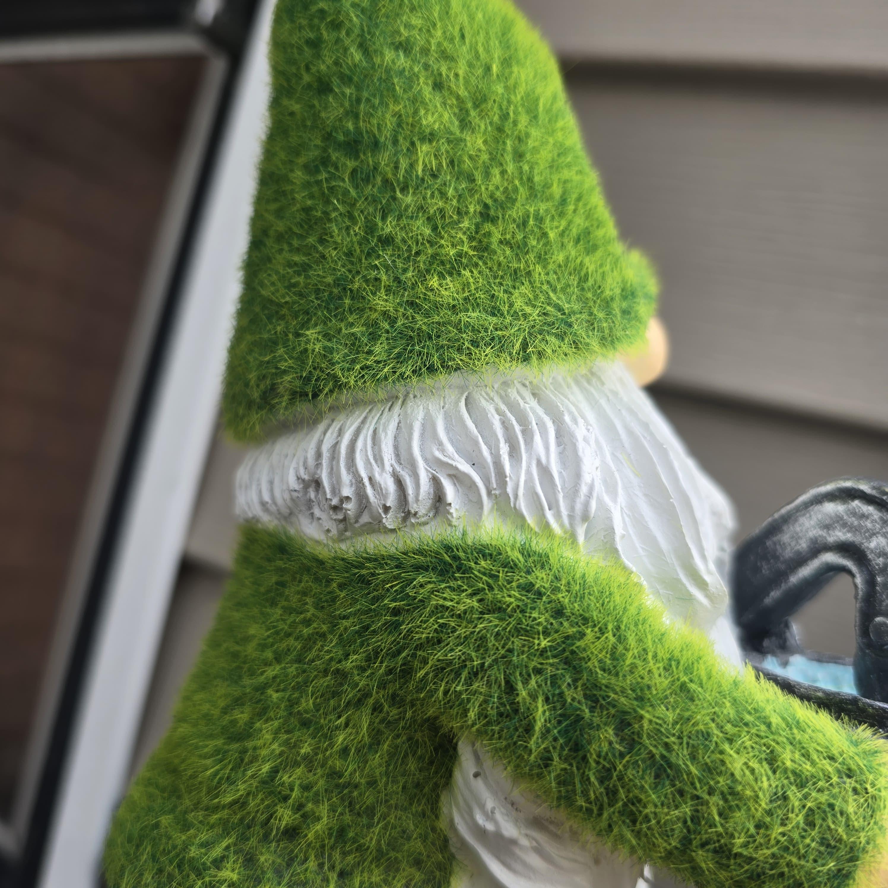Solar gnome Pumping Water Outdoor Statues for Garden: Outside Decor with Pump Ornaments Porch Patio, Birthday Gifts for Grandma Mom photo 5