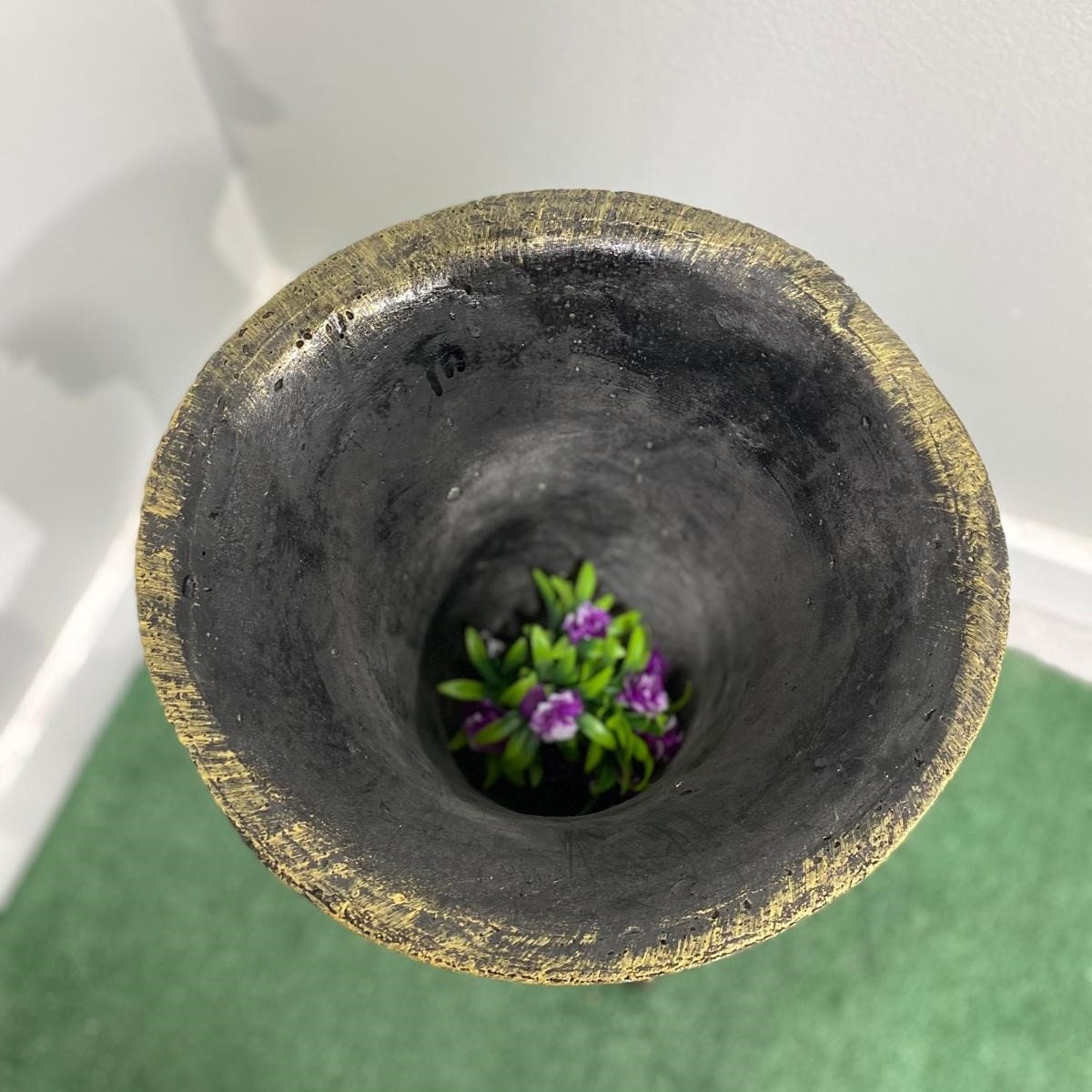 Large Solid Concrete Rosenstein Urn Planter, Outdoor Garden Decor (23 inch) photo 3