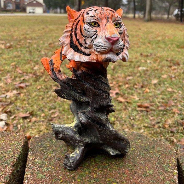 Concrete Tiger Head Sculpture, Finest Stone Finish, Home Decor photo 7
