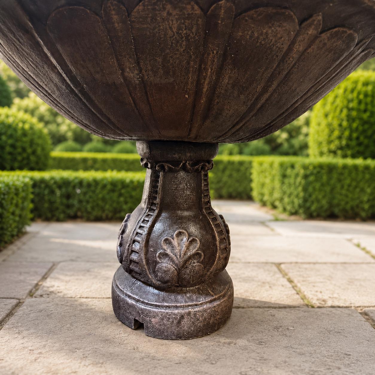 Handmade Concrete Outdoor Fountain with Pump – Roman Style 4ft photo 10