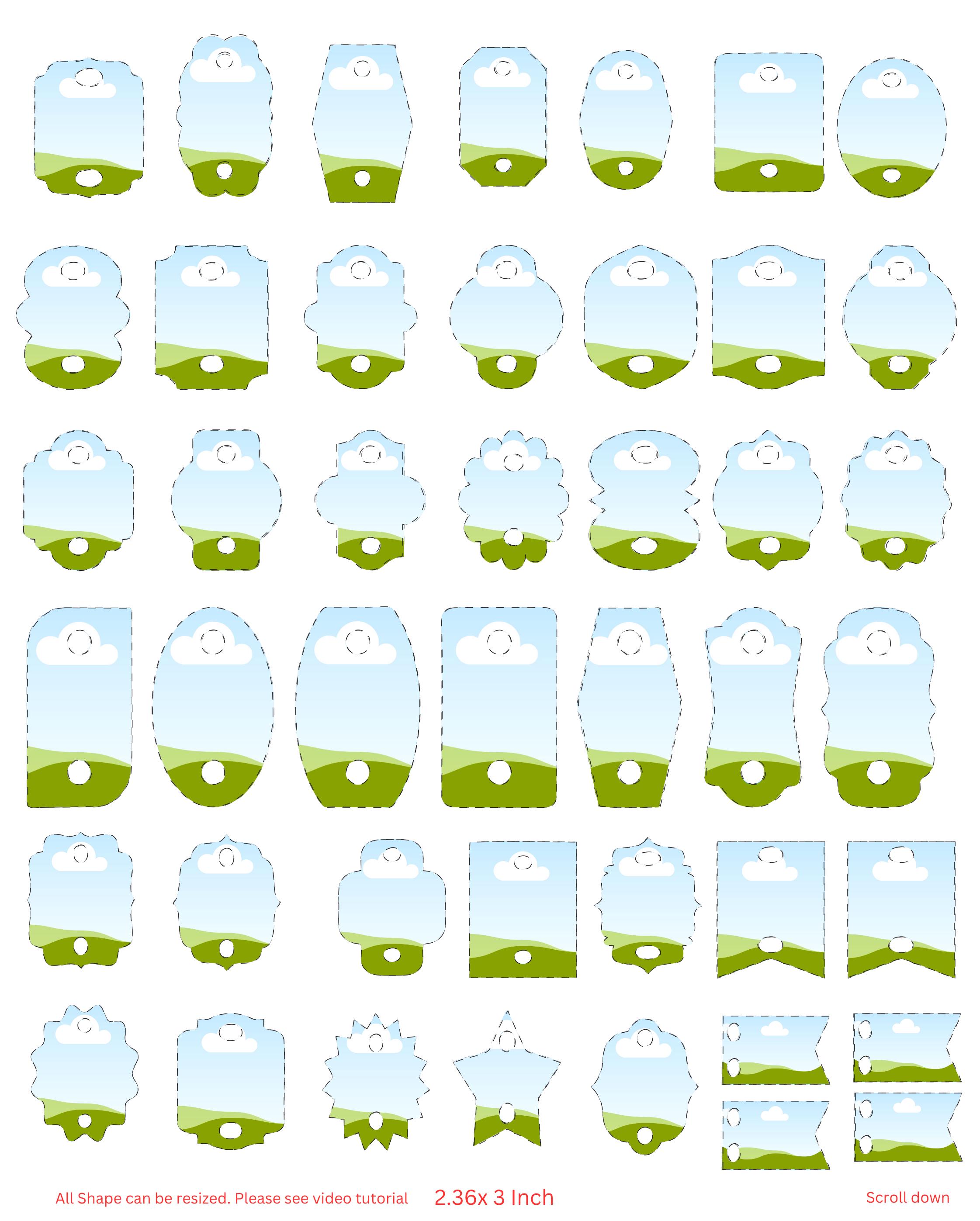 Straw Tag Template Canva Editable, Straw Tag Template, Sublimation ...