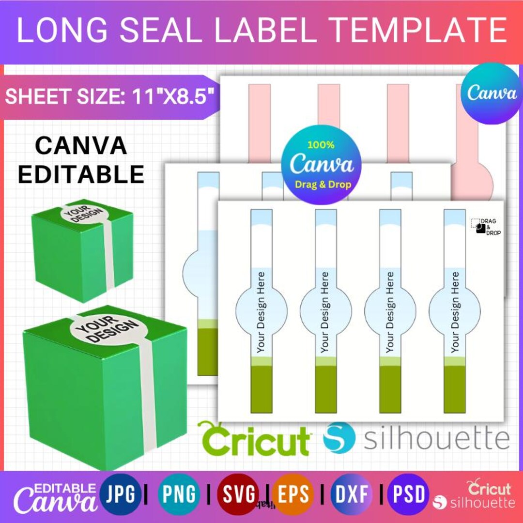 Sealing Sticker Format Editable Seal Label Template Box Seal Label, Box Sticker, Box Seal ...