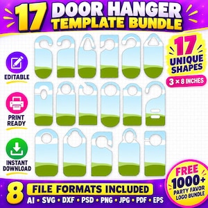 Door Hanger Canva Template, Door Hanger, Editable Door Knob Hanger, Printable Door Sign Template, Room Service Tag, Sublimation Privacy Sign