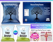 Family Reunion Chip Bag, Family Reunion Printable Party Favors, Custom Family Reunion Chip Bag, Family Reunion Tree, Family Gathering, gift