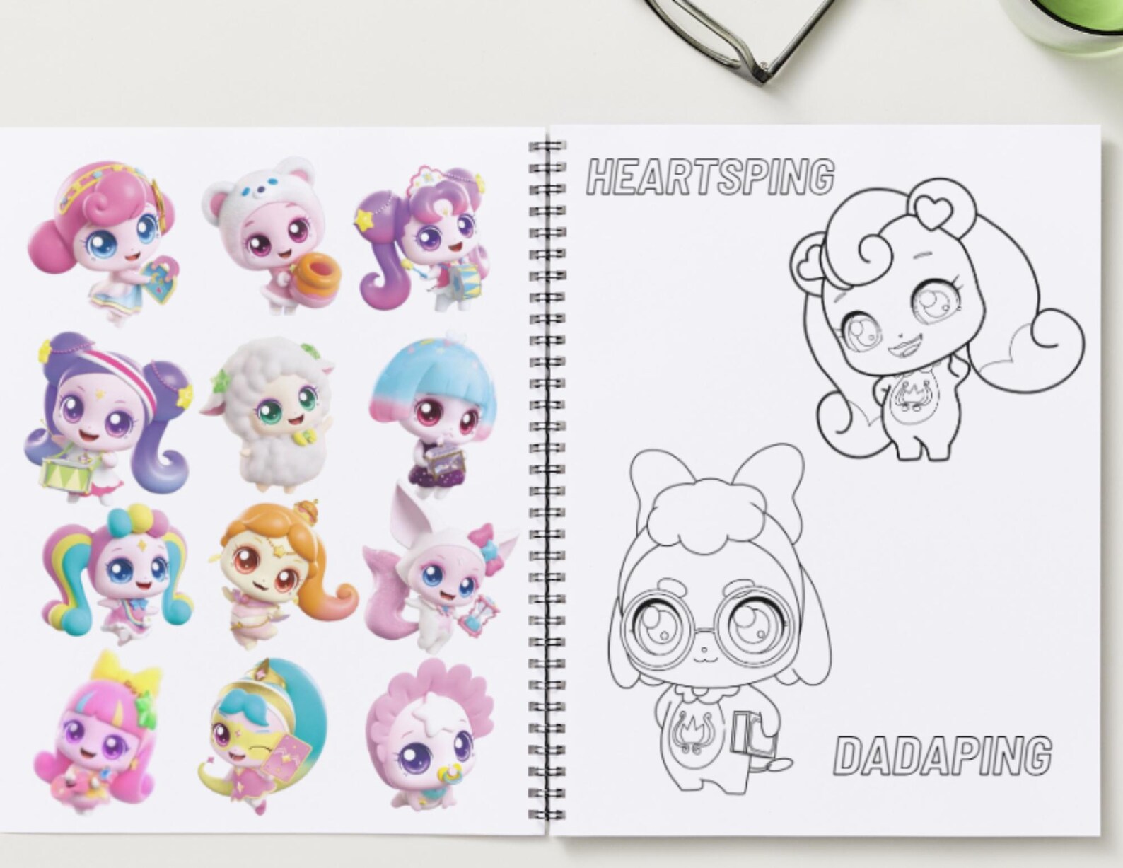 Catch Teenieping 5 Seasons Printable Coloring Page Instant Download 