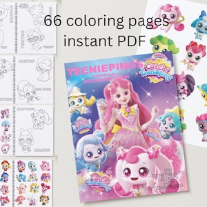Catch Teenieping 5 seasons, Printable Coloring,  Page Instant Download Coloring Book PDF, Coloring for toddler,  8.5 x 11 in