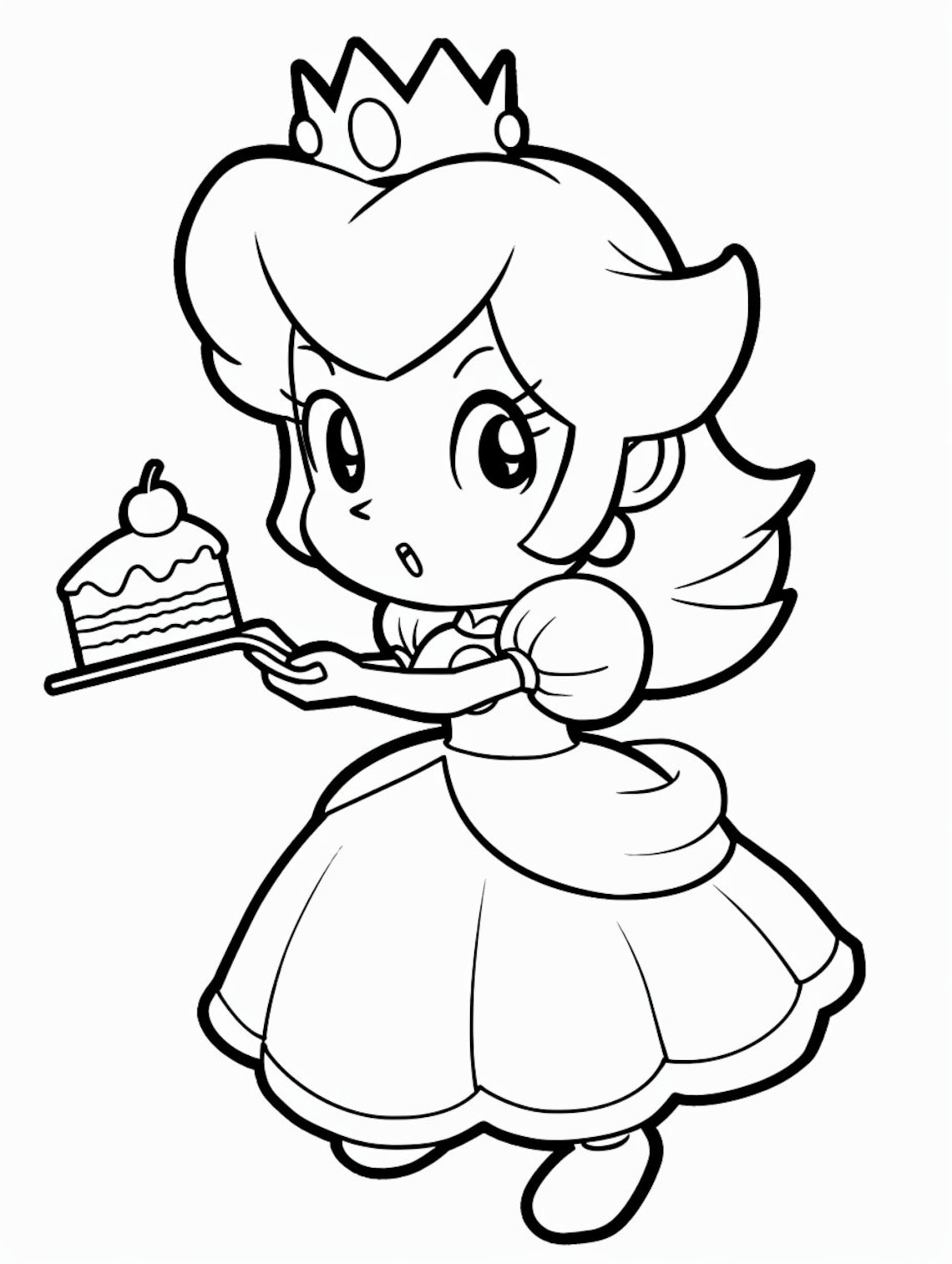Embrace Peachy Cuteness Over 150 Chibi Princess Peach Coloring Pages ...