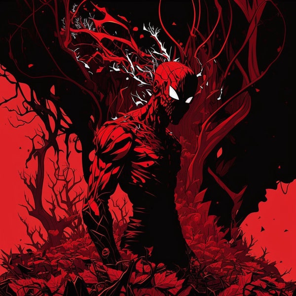 Arte imprimible Marvel's Carnage: 72 obras de arte para descarga digital por Pandzr