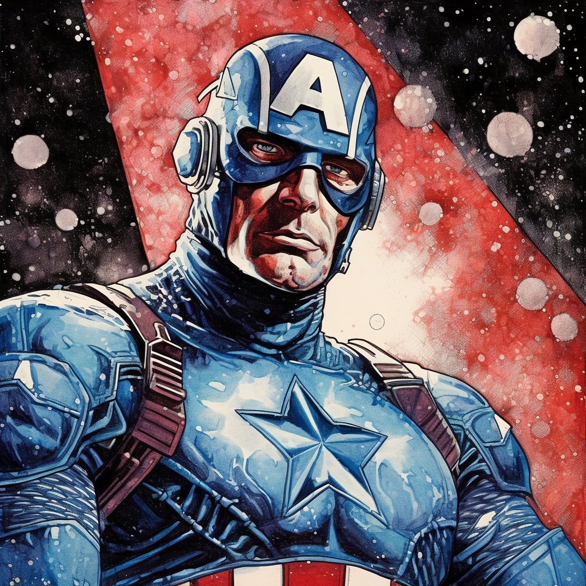 Printable Captain America Artworks Digital Download for Marvel Fans - Etsy