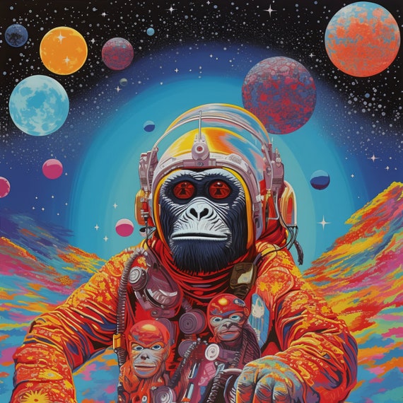 Space Monkey Art Collection