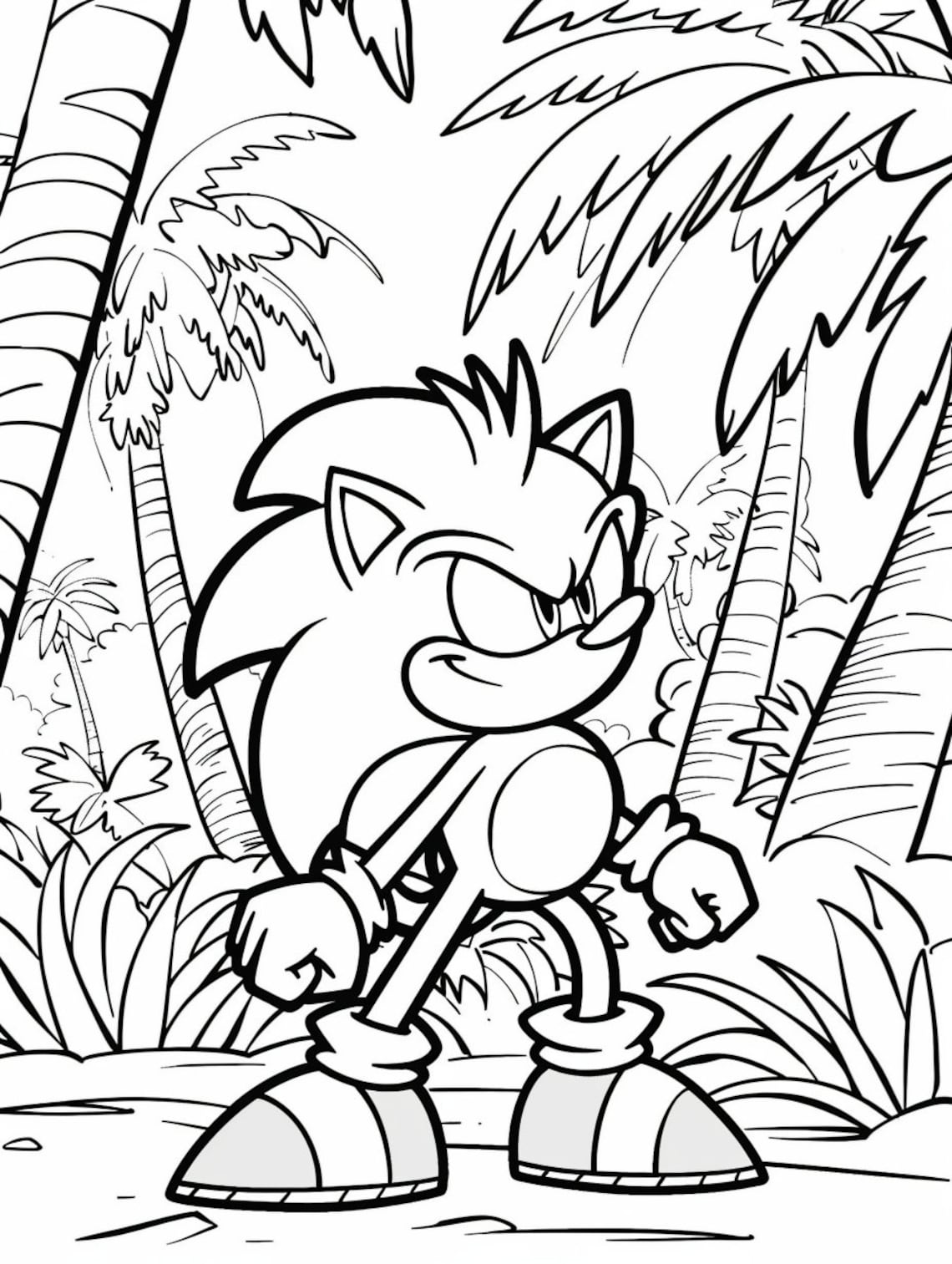 The Ultimate Sonic Coloring Adventure - 300+ Printable Digital Download
