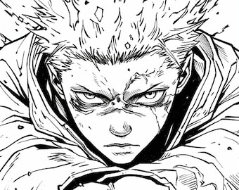 150+ Printable JUJUTSU KAISEN Coloring Pages - Digital Download