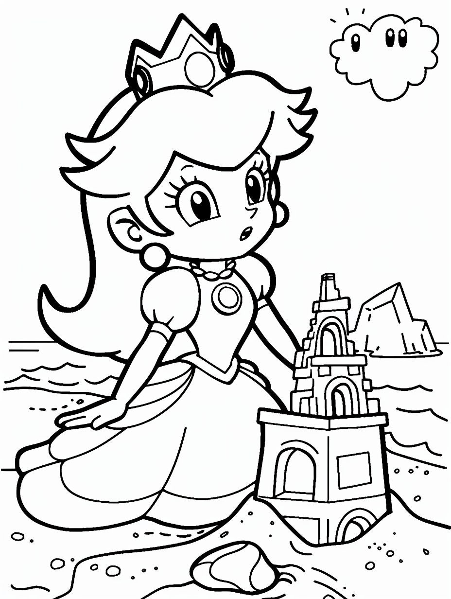 Embrace Peachy Cuteness! Over 150 Chibi Princess Peach Coloring Pages ...