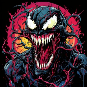 Venom Fanart Collection - Über 100 hochwertige PNG-Dateien druckbare Kunst für den digitalen Download