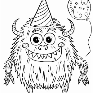 Get Creative with 200+ Printable Monster Coloring Pages - Digital Download