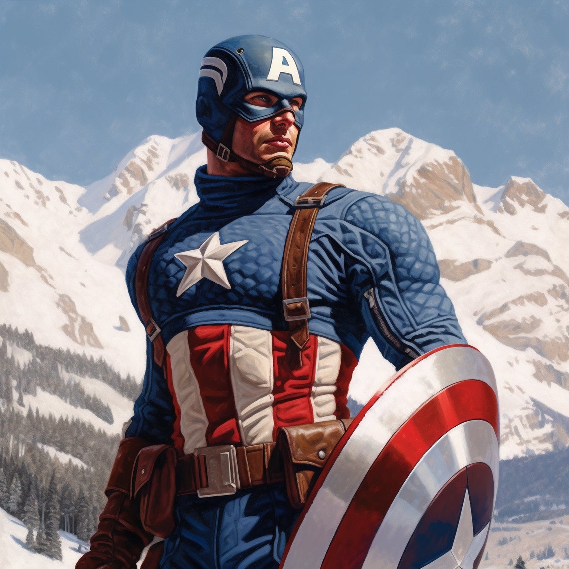 Printable Captain America Artworks Digital Download for Marvel Fans - Etsy