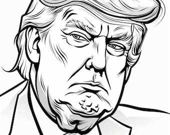 Over 100 President Trump Coloring Pages - Printable, Digital Download