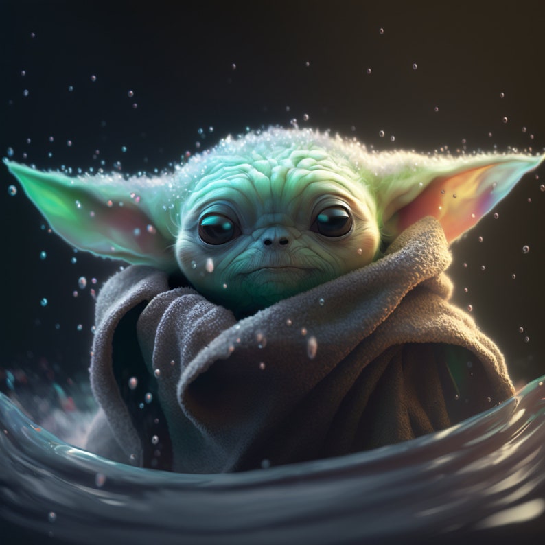 16 Baby Yoda Digital Art Download , Custom Made Baby Yoda , Star War