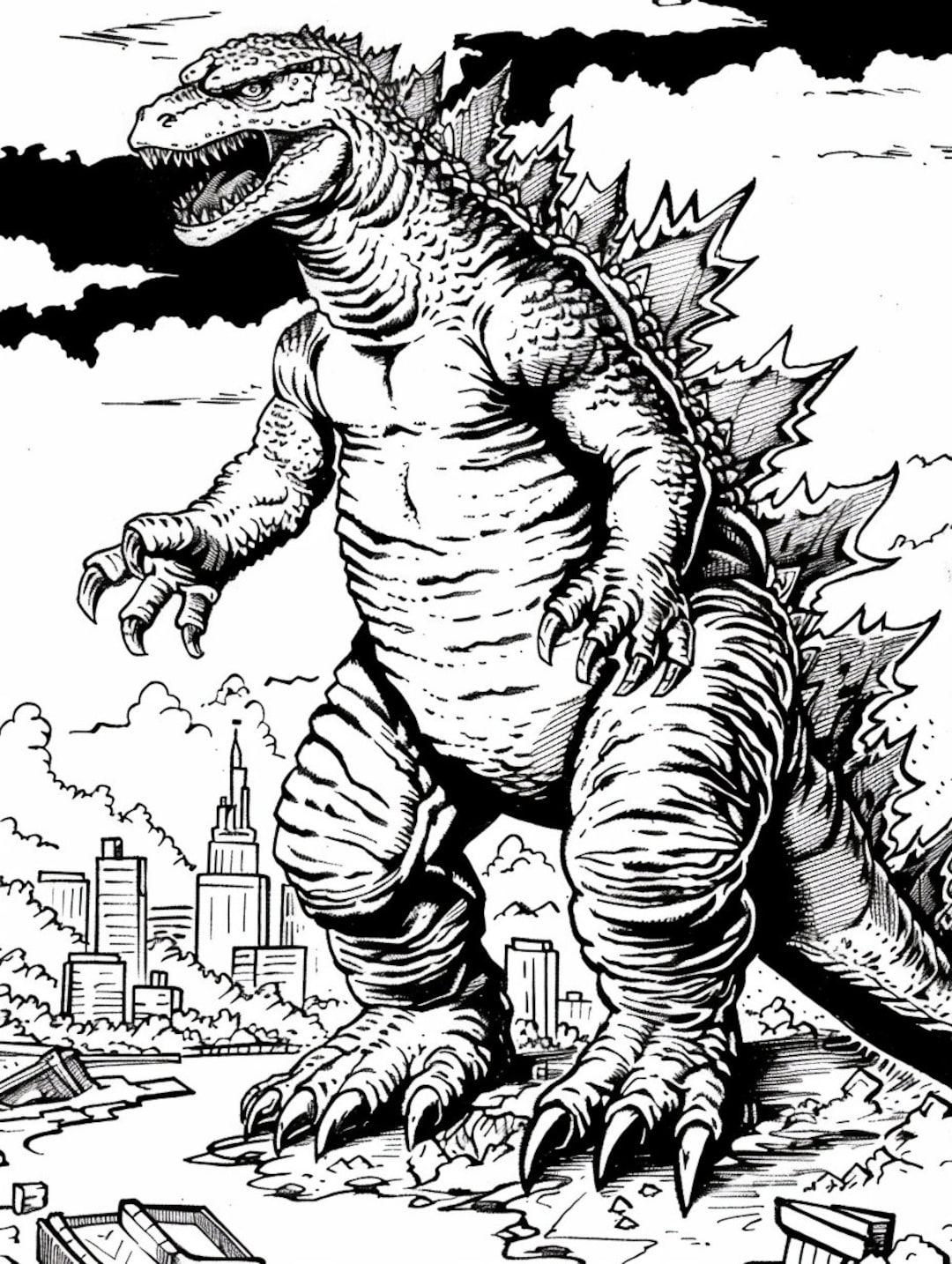 Color the Legendary Kaiju Over - Il 1080xN.5980157946 Jlcx