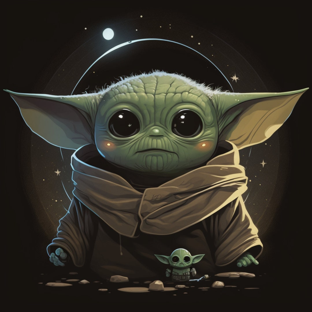 16 Baby Yoda Digital Art Download , Custom Made Baby Yoda , Star War