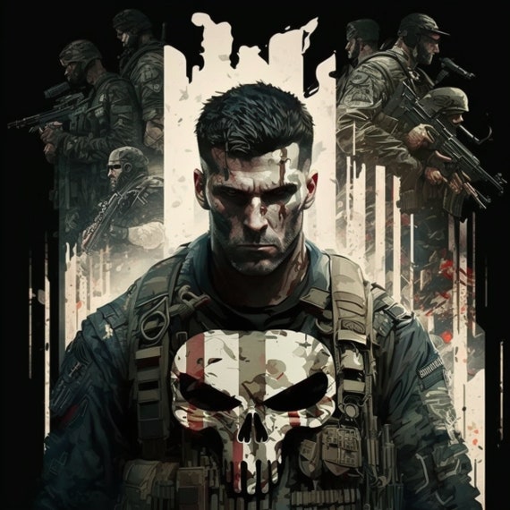 21 Original Punisher Art Pieces for Digital Download, Digital