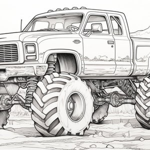 Over 90 Monster Truck Coloring Pages: Fuel Your Creativity!