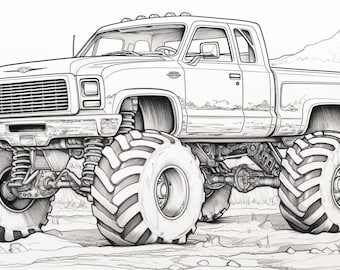 Over 90 Monster Truck Coloring Pages: Fuel Your Creativity!