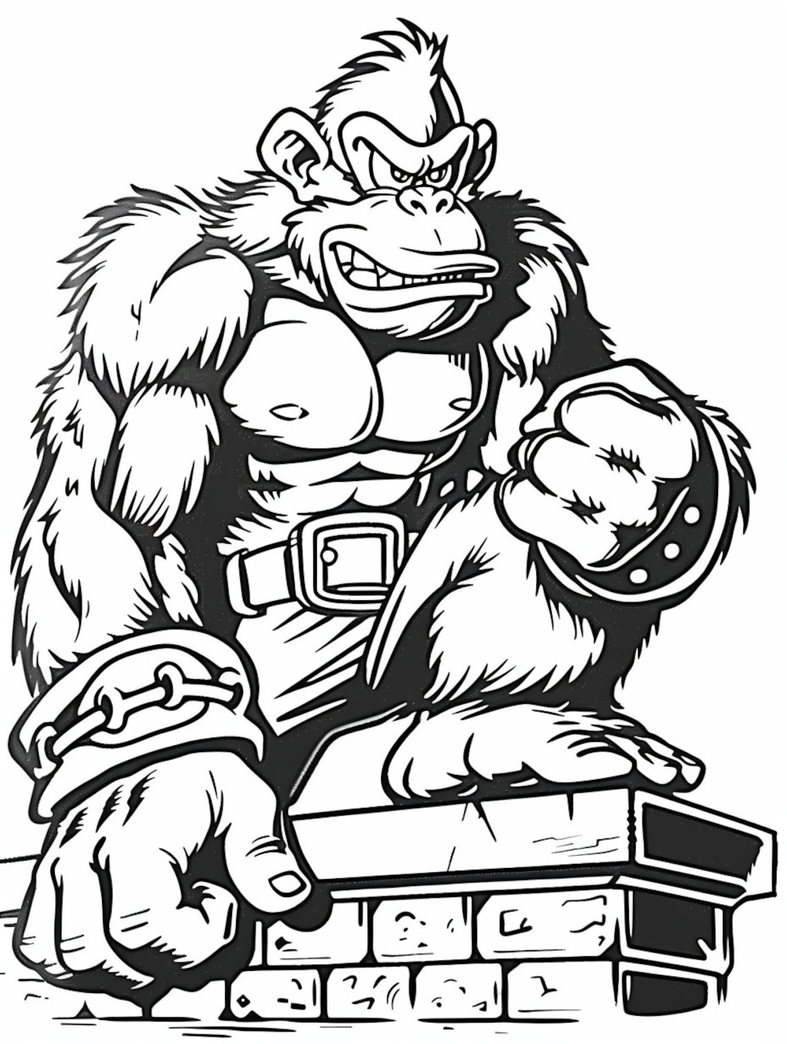 Swing Into Coloring Fun Over 200 Printable Donkey Kong Coloring Pages
