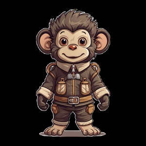 Monkey Clip Art Pack: 280 Unique Designs in Dozens of Different Styles and Types!