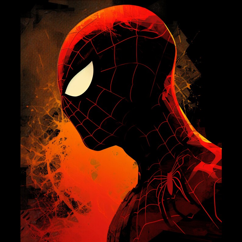 30 Spiderman Original Printable Art Portraits for Digital - Etsy