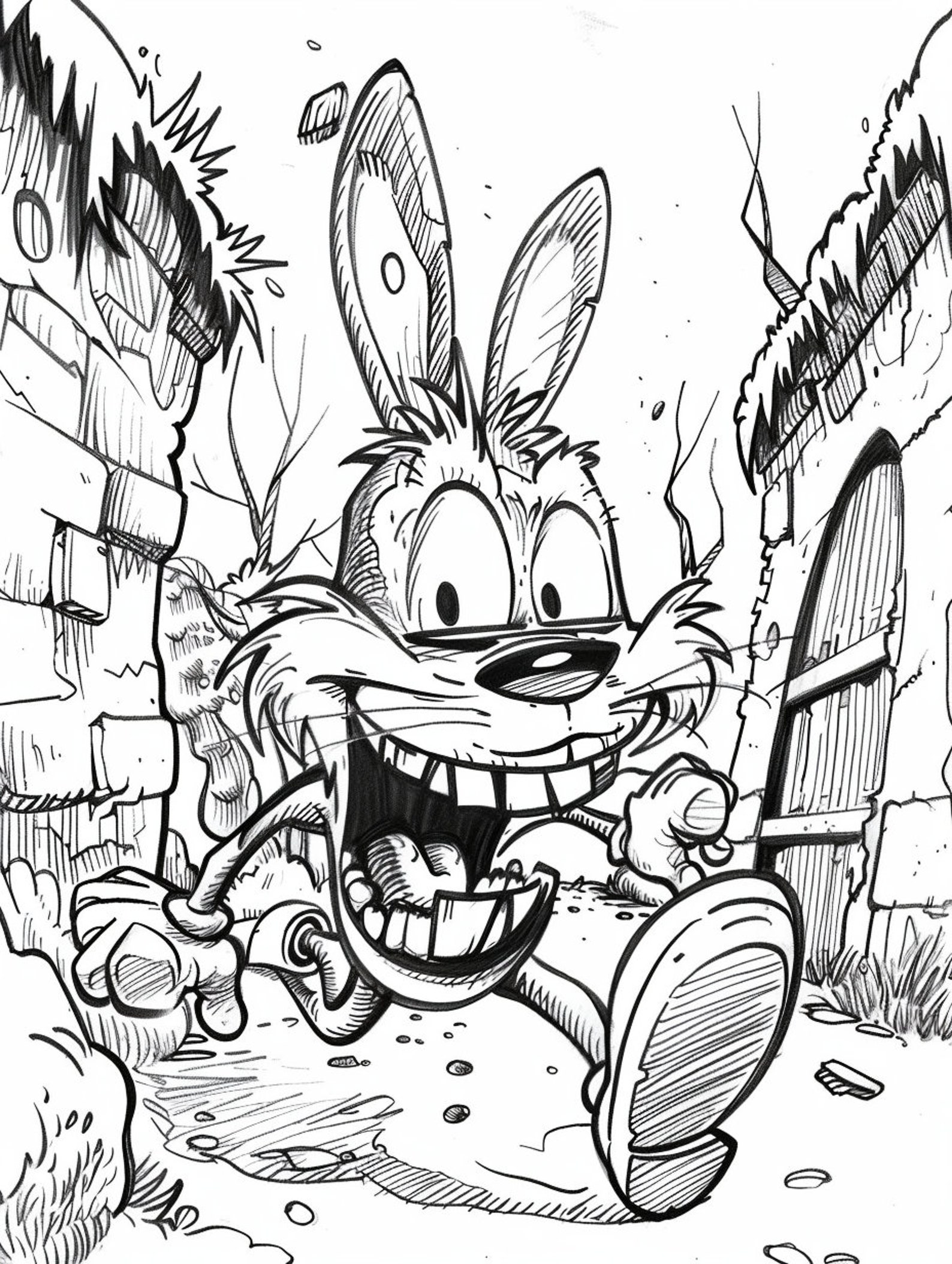 Doodle Your Dreams! Nearly 200 Random Cartoon Coloring Pages ...