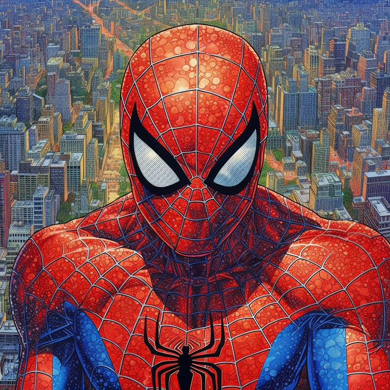 30 Spiderman Original Printable Art Portraits for Digital - Etsy