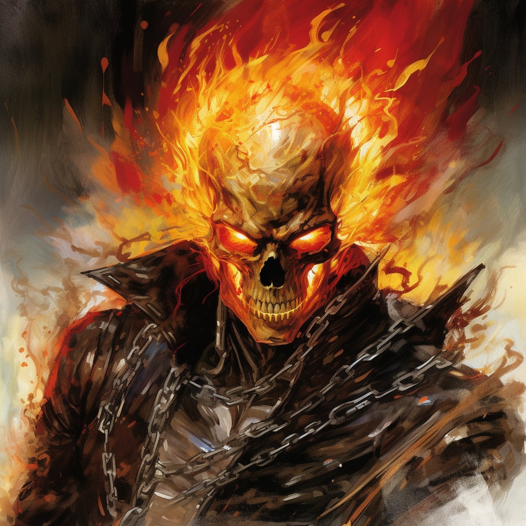 Over 30 Original Ghost Rider Printable Art for Digital Check Out  Our Other Downloadable Marvel Artworks