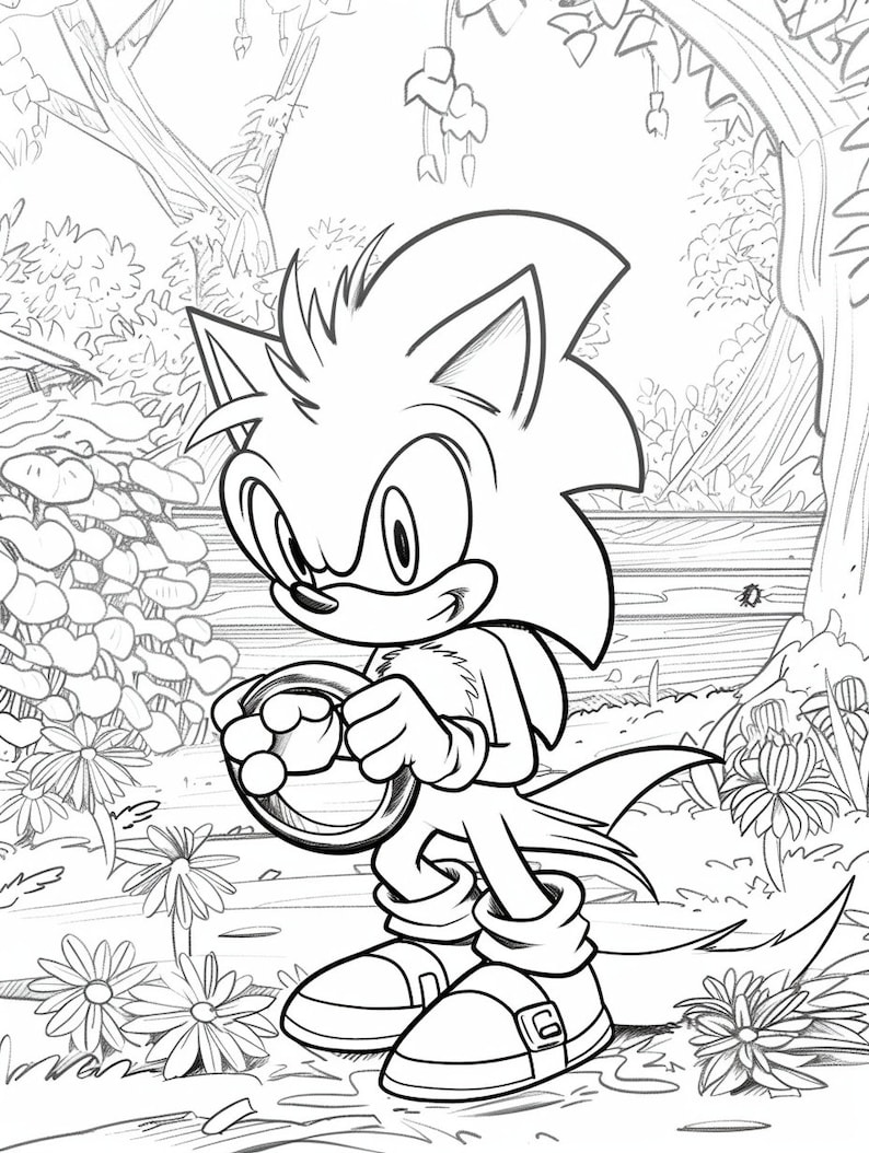 The Ultimate Sonic Coloring Adventure - 300+ Printable Digital Download ...