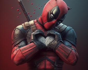Deadpool  Printable art Digital download 21 Unique Pieces