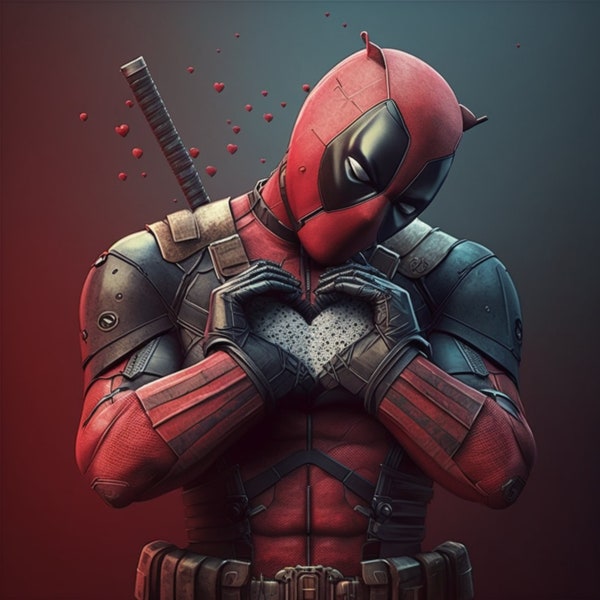 Deadpool  Printable art Digital download 21 Unique Pieces