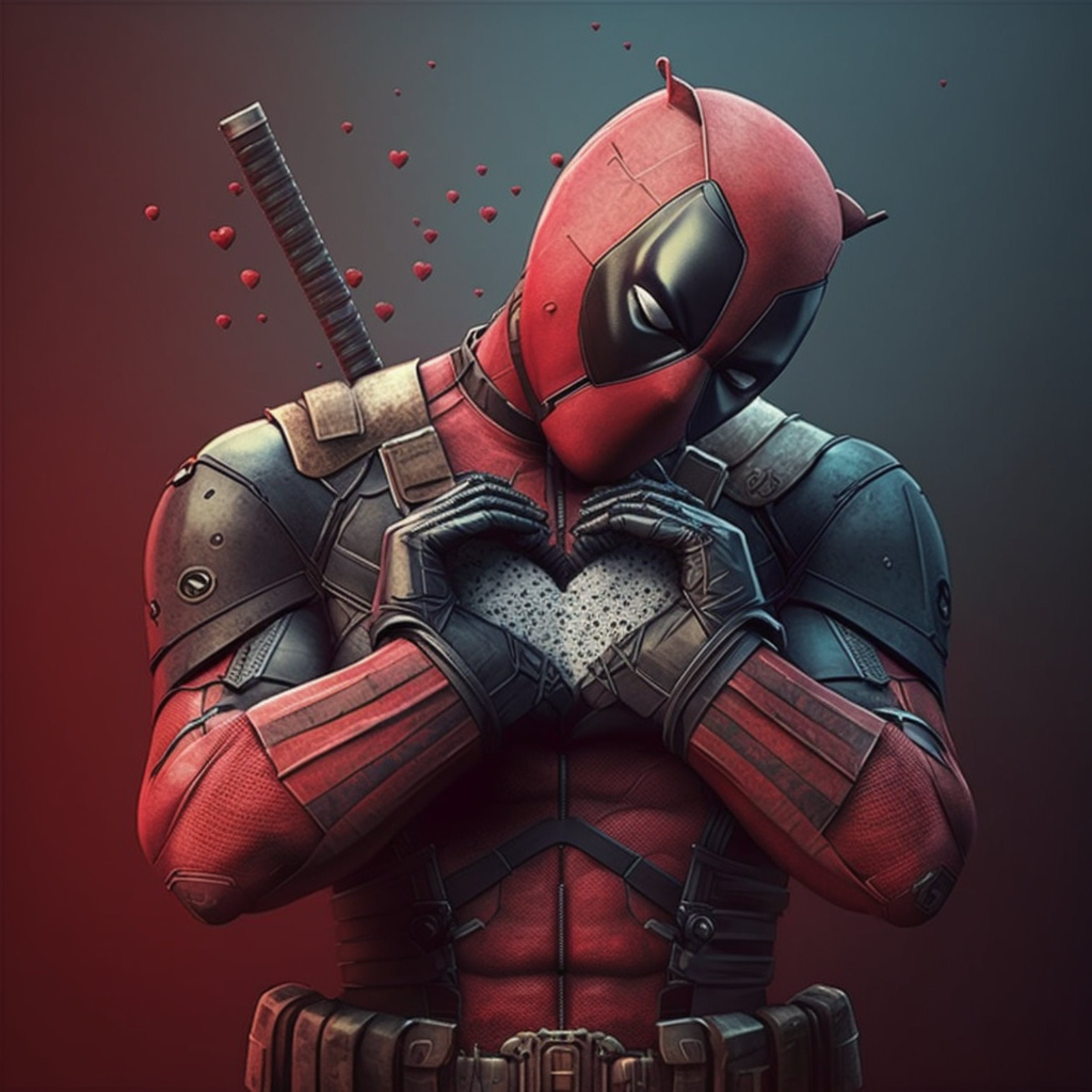 Love Deadpool Wallpaper 4K