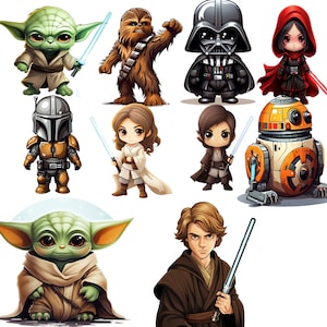 800 を超えるユニークなスターウォーズ クリップアート ピースでスターウォーズの世界を解き放ちましょう!