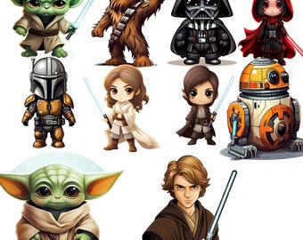 Unlock the Star Wars Universe with Over 800 Unique Star Wars Clipart Pieces!